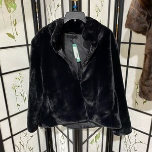 Black fur jacket